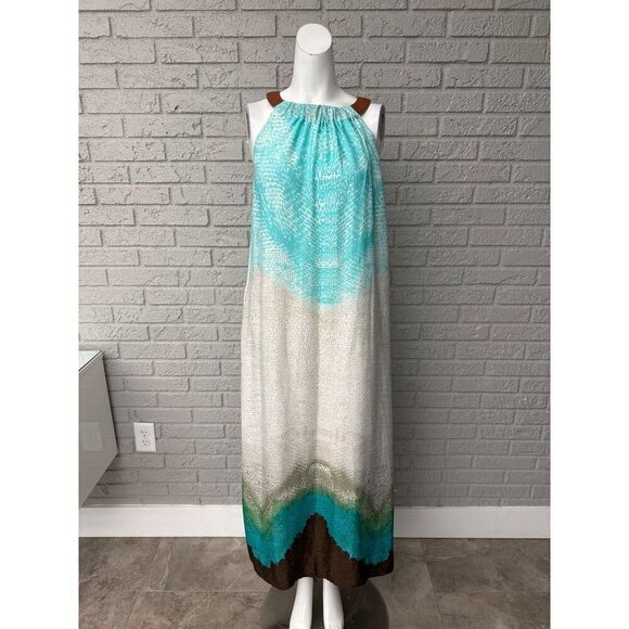 Chico’s Women Bahama Breeze Ombré Faux Leather Maxi Dress Size 0 (4) - Picture 1 of 14